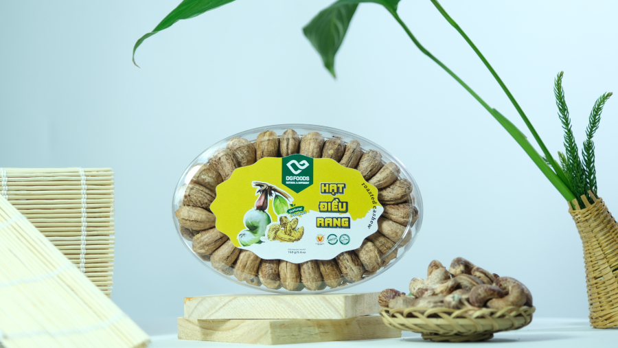 Hạt điều rang vỏ lụa DGfoods 160g