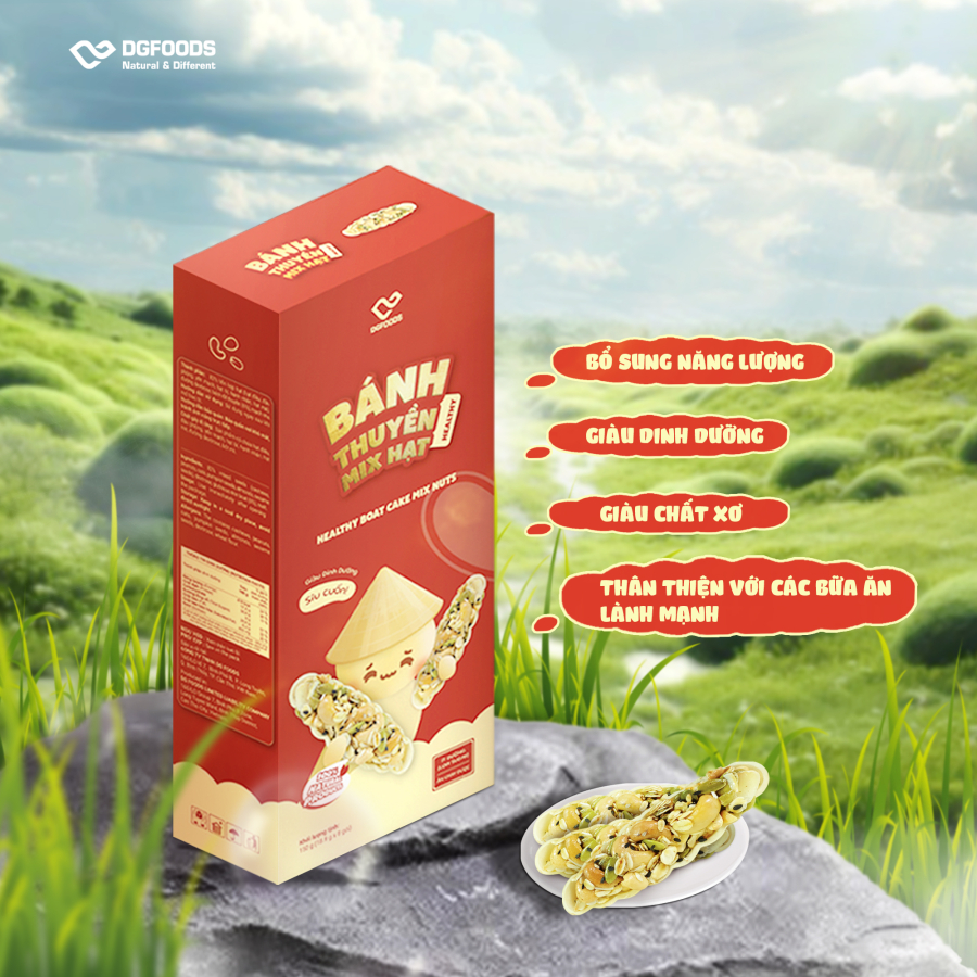 [Hộp] Bánh Thuyền Mix Hạt Healthy 150g